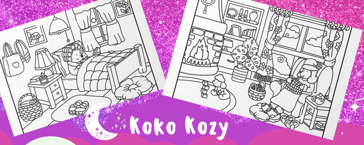 Koko Kozy Coloring Books and Printables