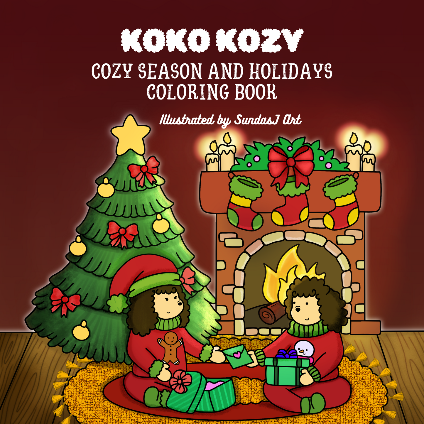 DIGITAL PRODUCT: Koko Kozy Cozy Season and Holidays Coloring Book - Complete Printable Book