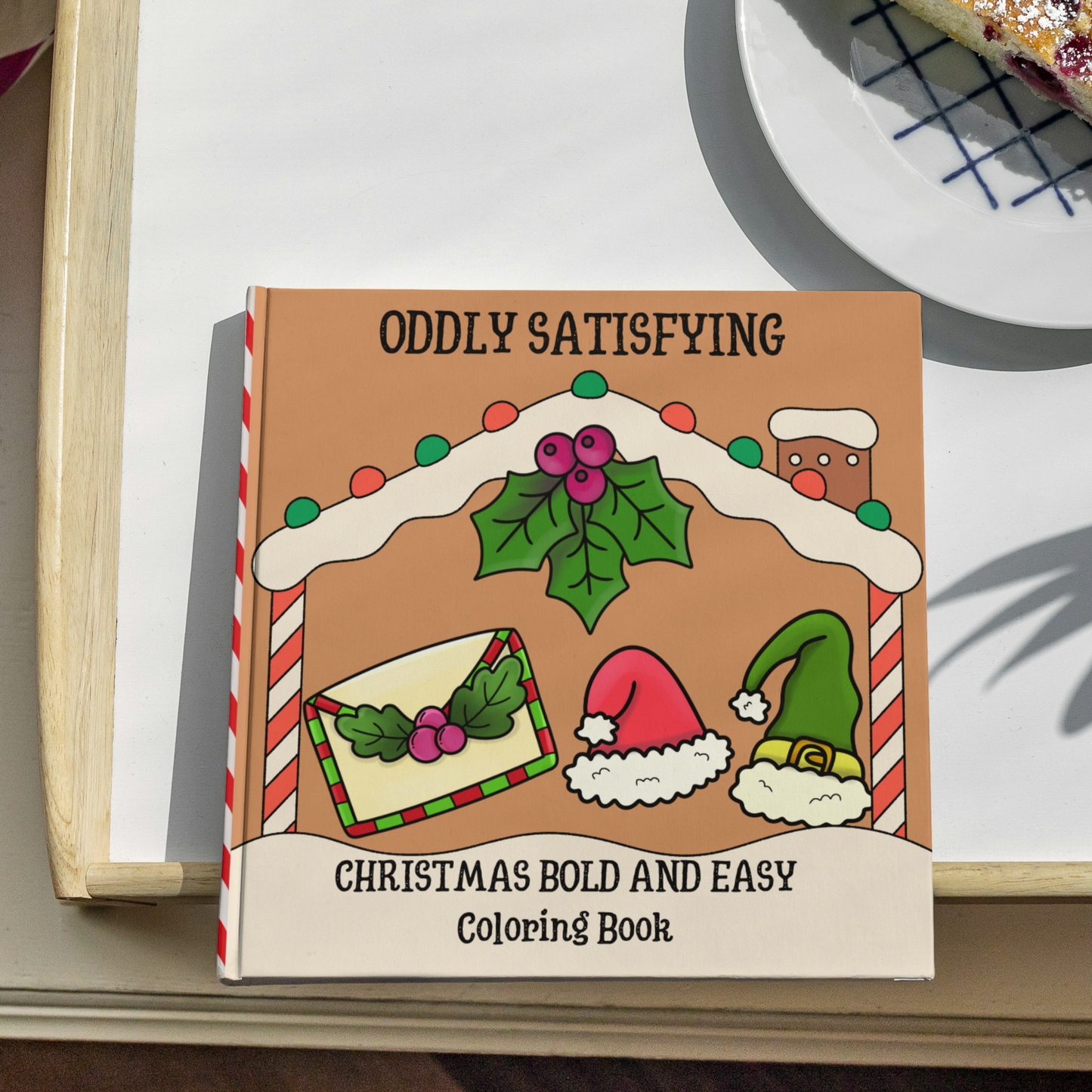 Oddly Satisfying Christmas Bold and Easy Coloring Book - Paperback